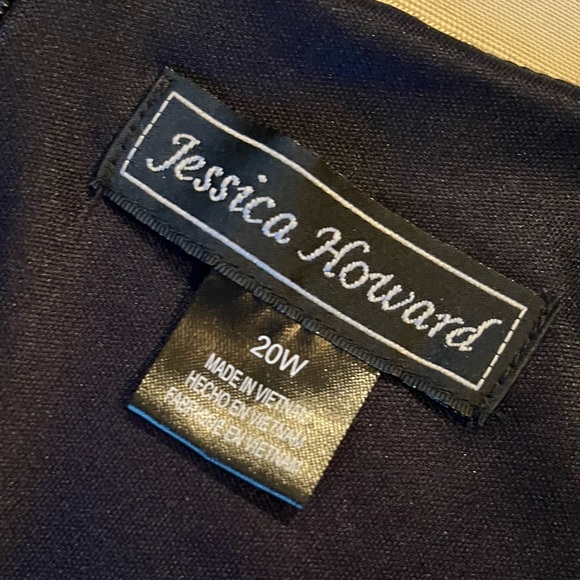 Jessica Howard Plus Size Navy Dress - Picture 6 of 9